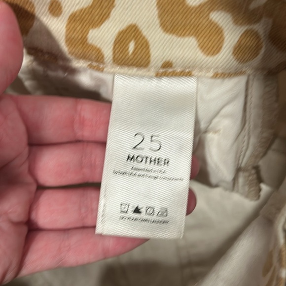 MOTHER Cheetah Leopard Prints The Hustler Ankle Fray Jeans Size 25 - Picture 8 of 9